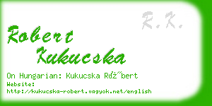 robert kukucska business card